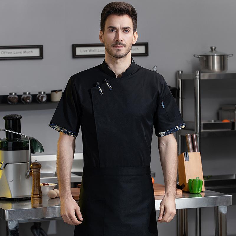 Embroidery Kitchen - Uniforme de chef respirant à manches
