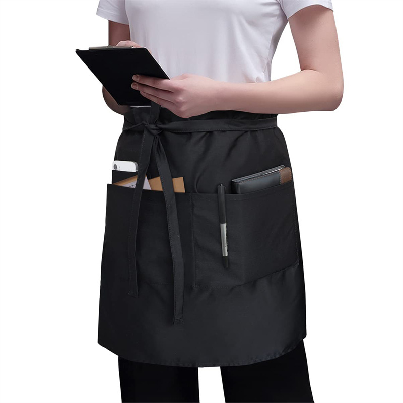 Embroidery Kitchen - Demi-tablier en coton avec logo d'aviation