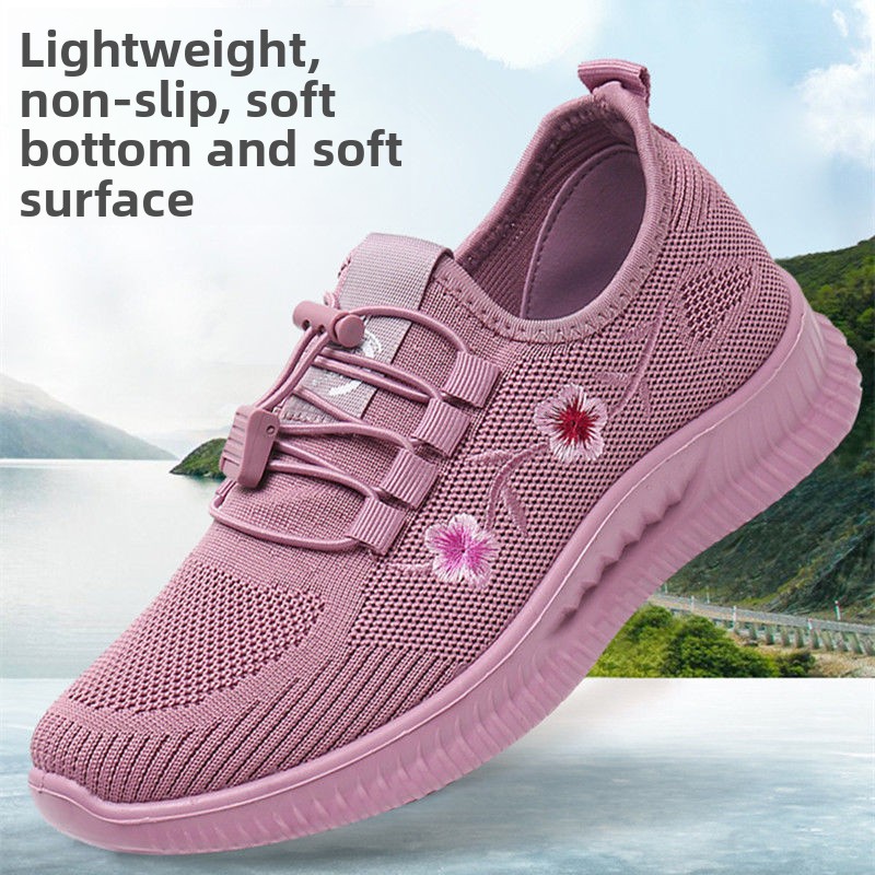 Embroidery Lace - Baskets pour femmes à broderie florale