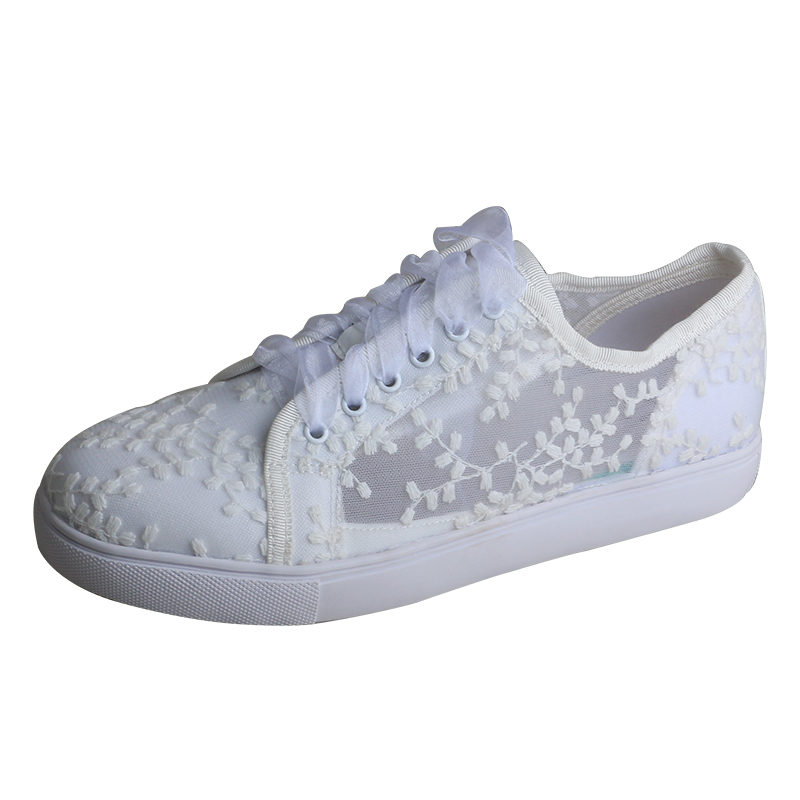 Embroidery Lace - Wedopus – baskets blanches pour femmes,