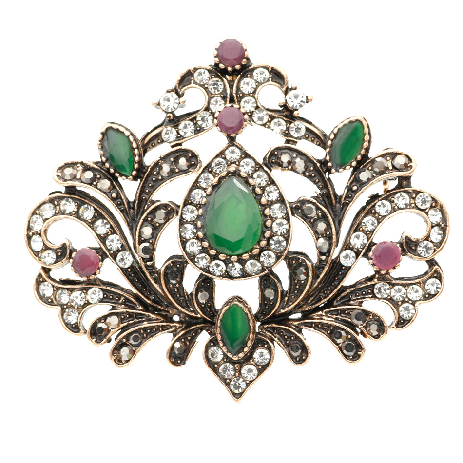 Embroidery Eyebrow - Broche Vintage turque pour femmes, style