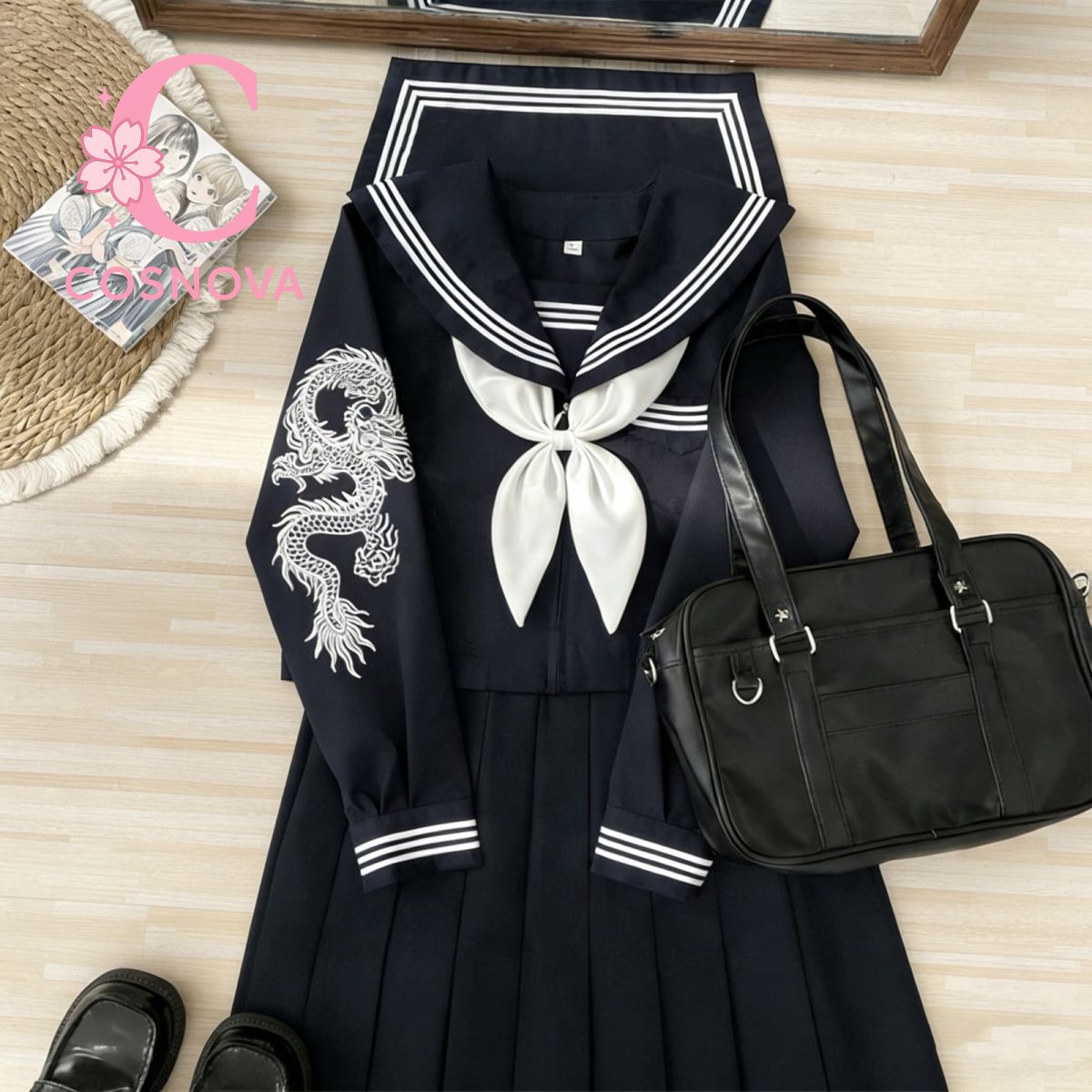 Embroidery Uniforms - Costume de marin japonais Dark Goth