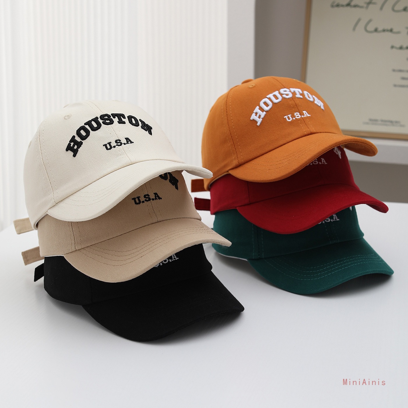 Embroidery Letter - Casquette de baseball brodée pour enfants,