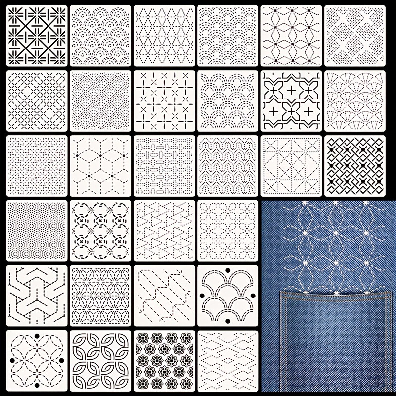 Embroidery Motif - 30 pièces modèles de broderie bricolage