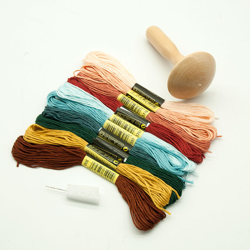 Embroidery Egg - Kit de fournitures de repriser en