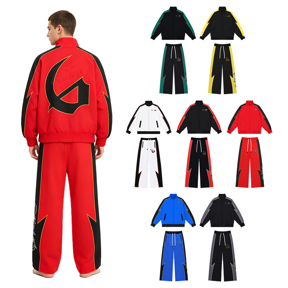 Embroidery Letter - Ensembles streetwear Y2K pour hommes, ensembles