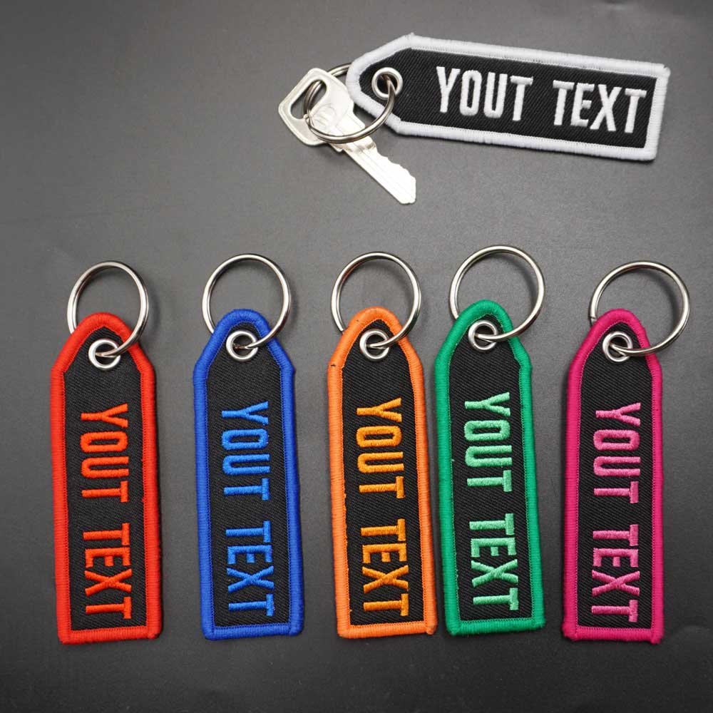 Embroidery Font Free - Porte-clés de police de document personnalisé,