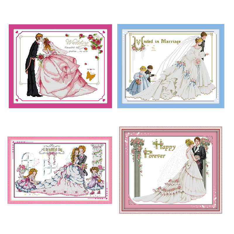 Embroidery X Stitch - Kit de point de croix bricolage,