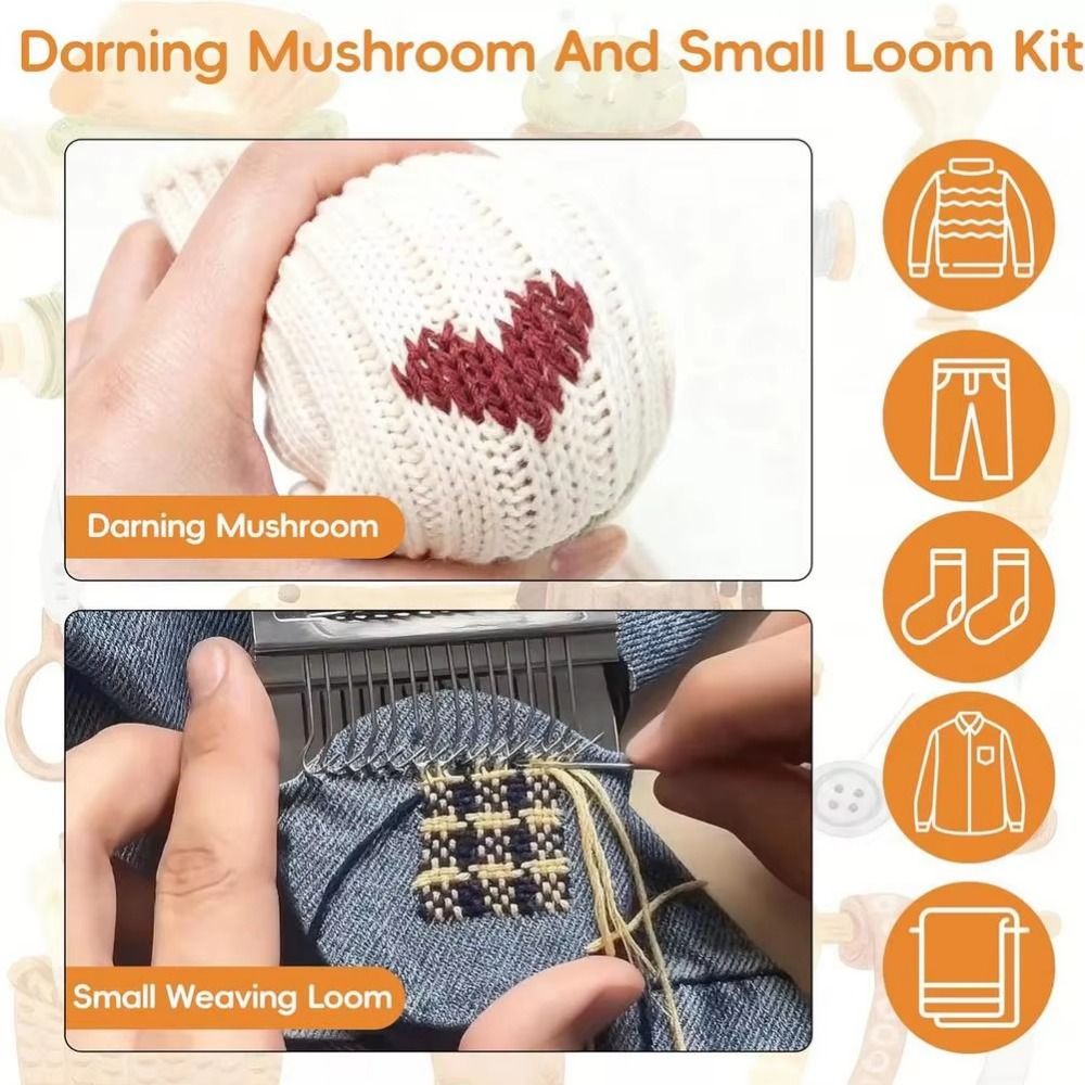 Embroidery Egg - Kit de réparation de chaussettes DIY,