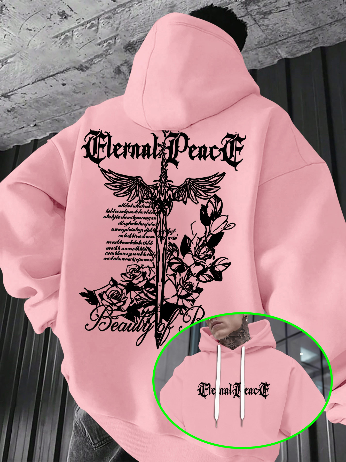 Sweat à capuche pour homme, co - Embroidery Font Free avis et prix