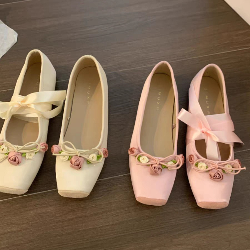 Femmes chaussures plates Bow M - Embroidery Lace avis et prix