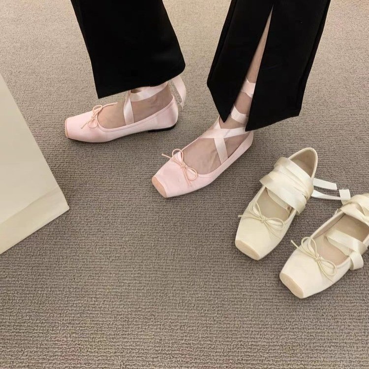 Femmes chaussures plates Bow M - Embroidery Lace avis et prix