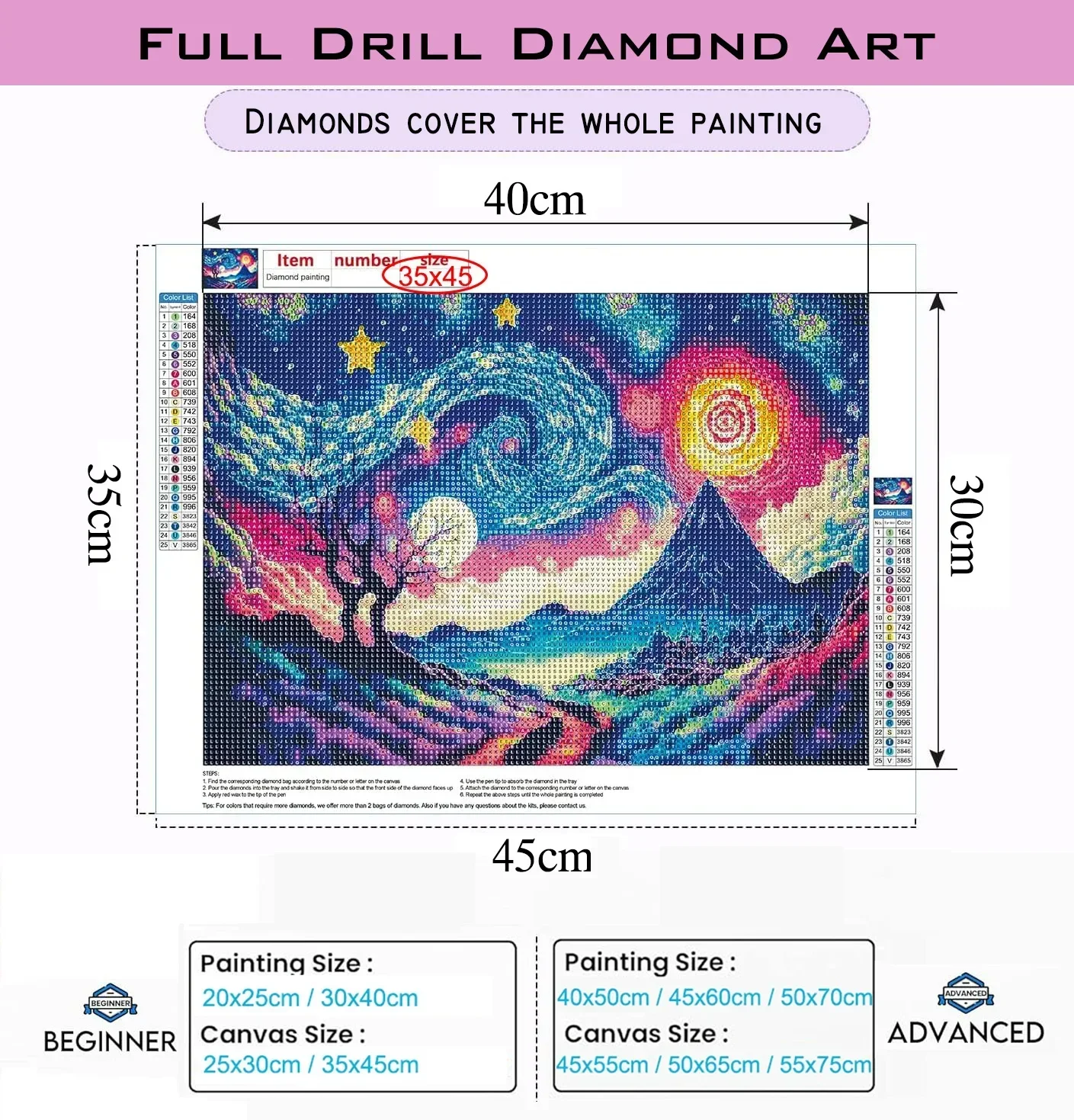 Kit de Peinture Diamant Grande - Embroidery In Egypt avis et prix