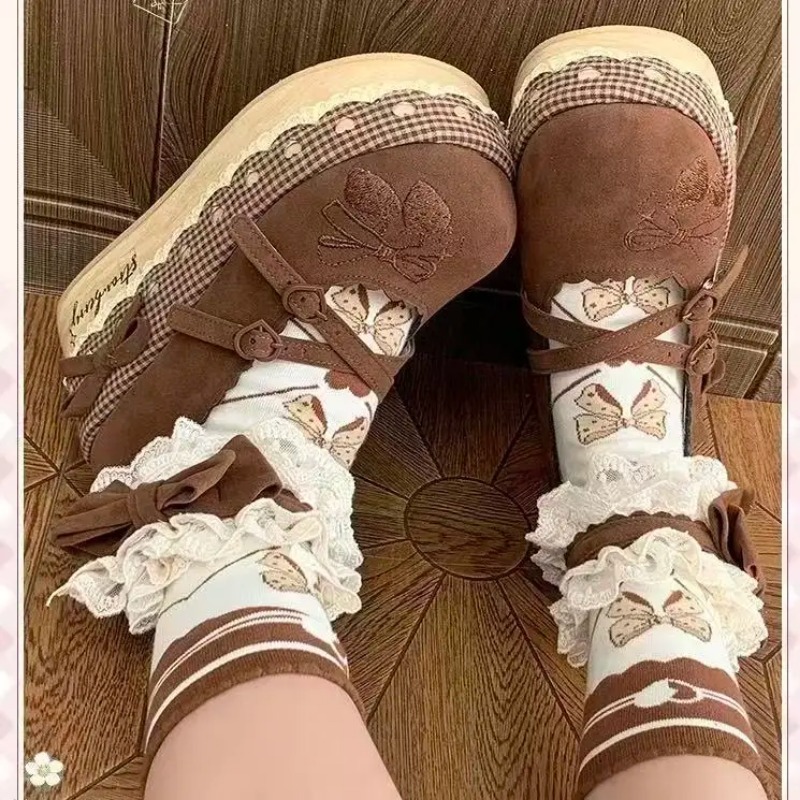 Chaussures Lolita à talons hau - Embroidery Lace avis et prix