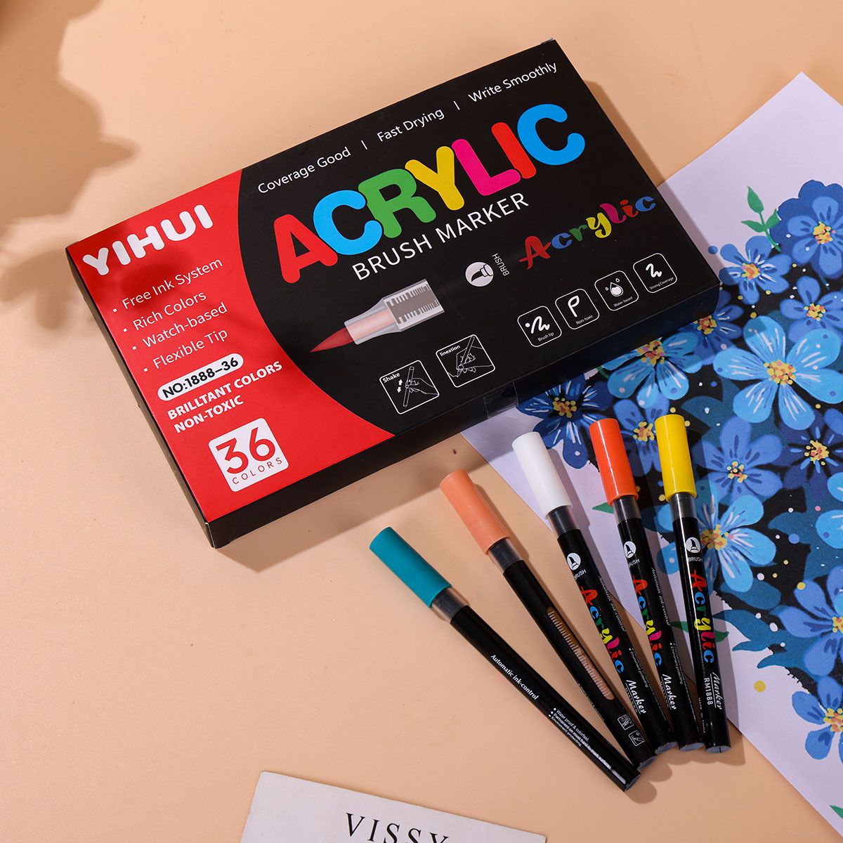 Marqueurs acryliques 12-60 cou - Embroidery Egg avis et prix