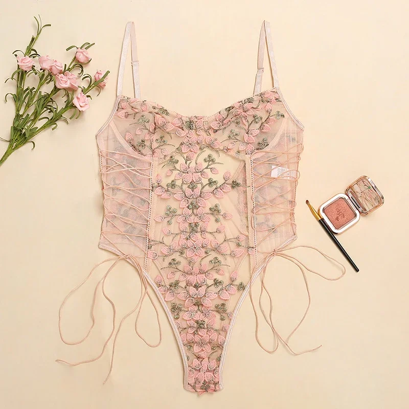 Lingerie sexy pour femmes, com - Embroidery Lace avis et prix