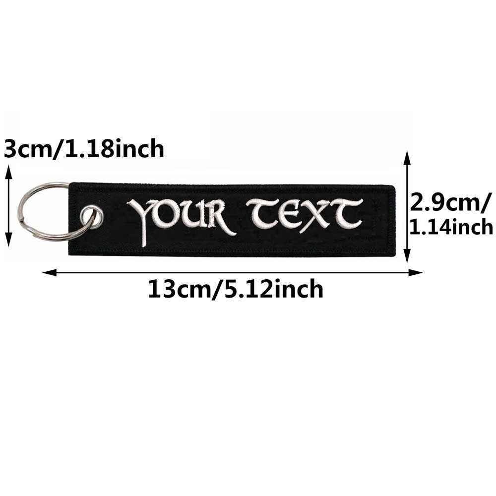 Porte-clés brodé Double face a - Embroidery Font Free avis et prix