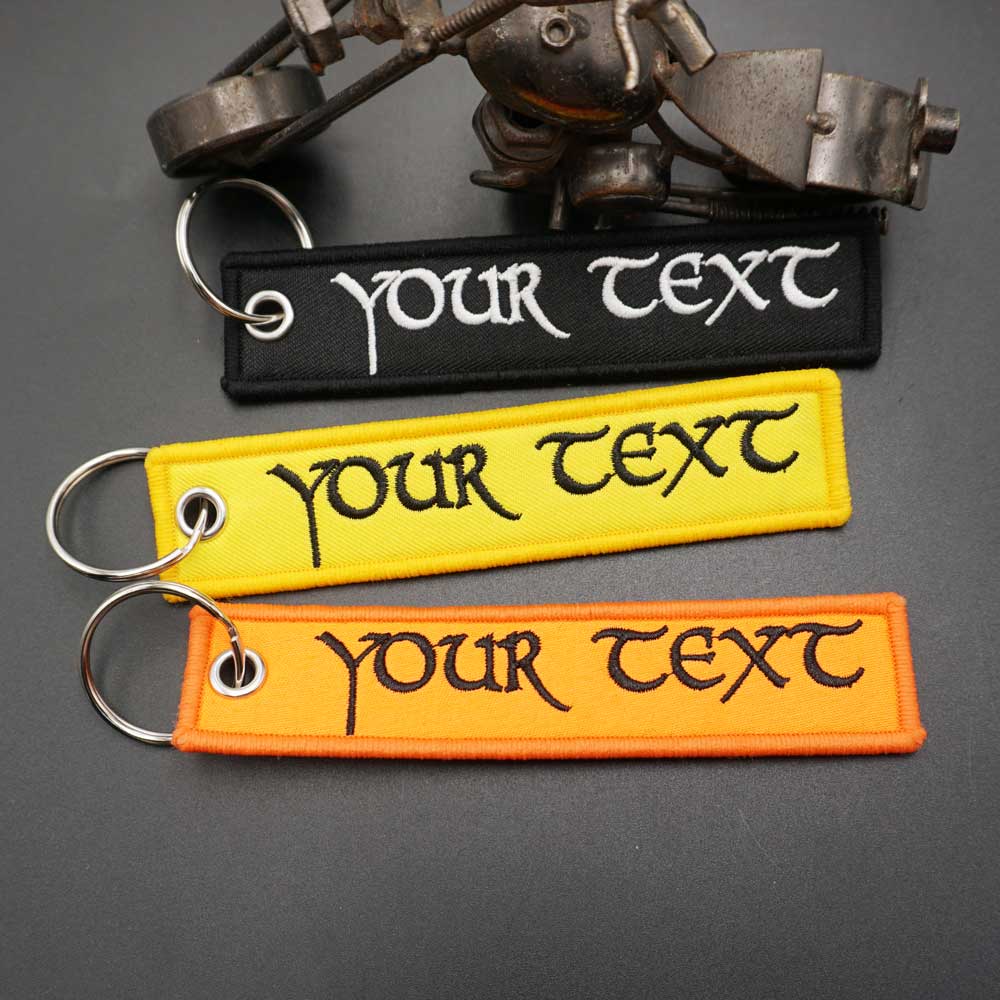 Porte-clés brodé Double face a - Embroidery Font Free avis et prix