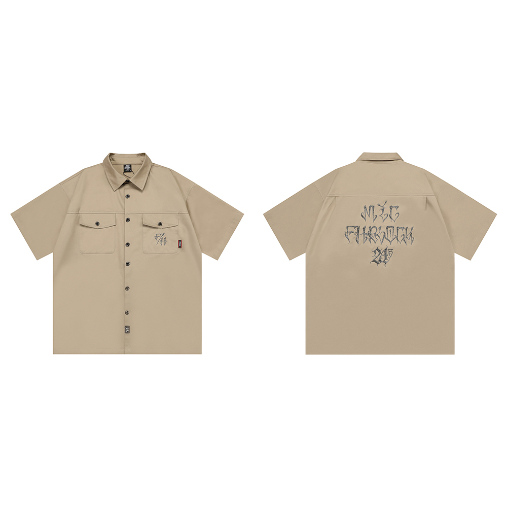 T-shirt ample à manches courte - Embroidery Font Free avis et prix