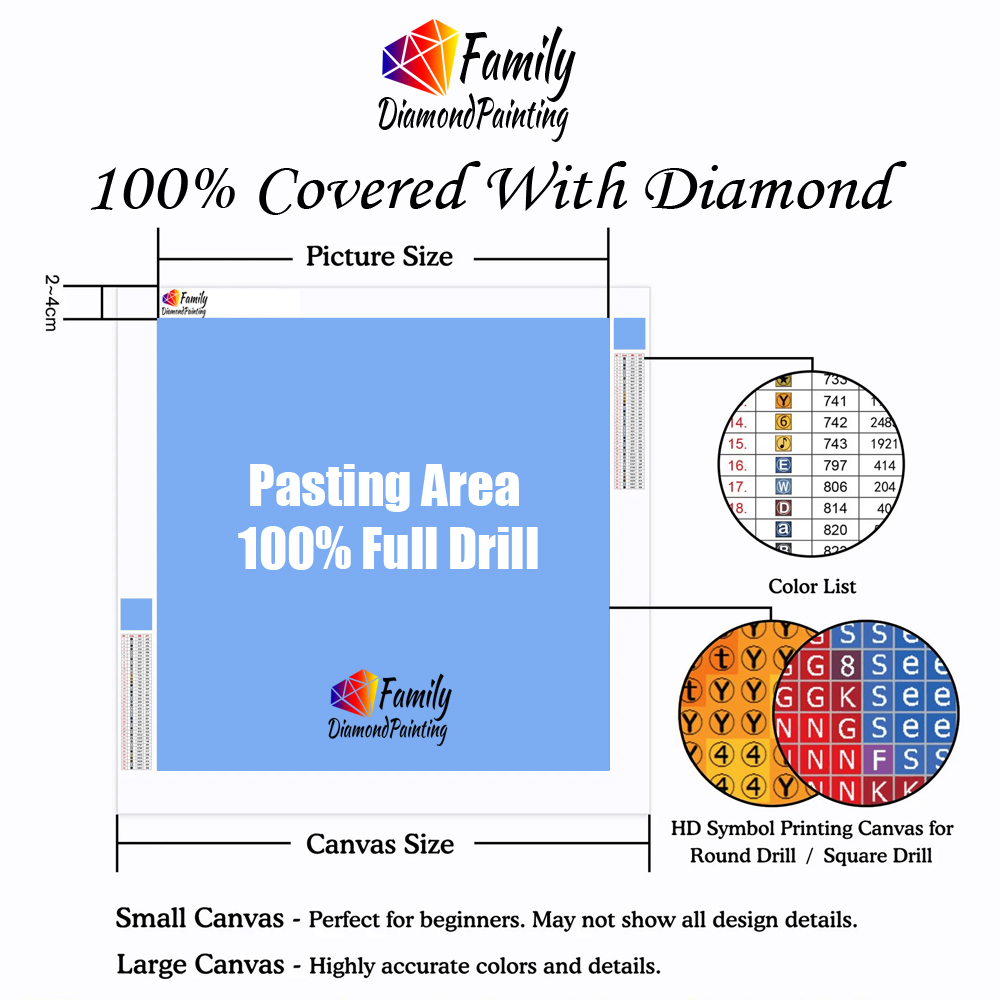 Diamant peinture famille plein - Embroidery Egg avis et prix