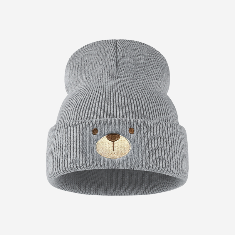 Chapeau en tricot à revers pou - Embroidery Letter avis et prix