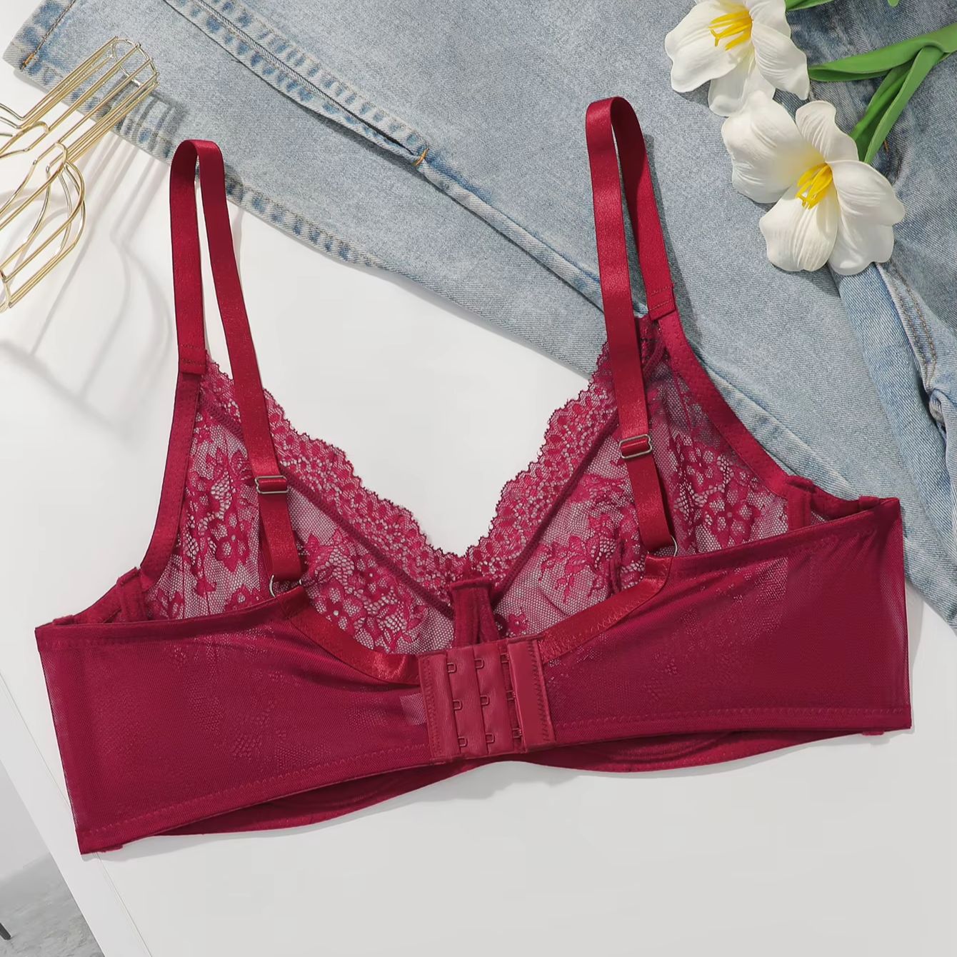 Soutien-gorge transparent en d - Embroidery Lace avis et prix