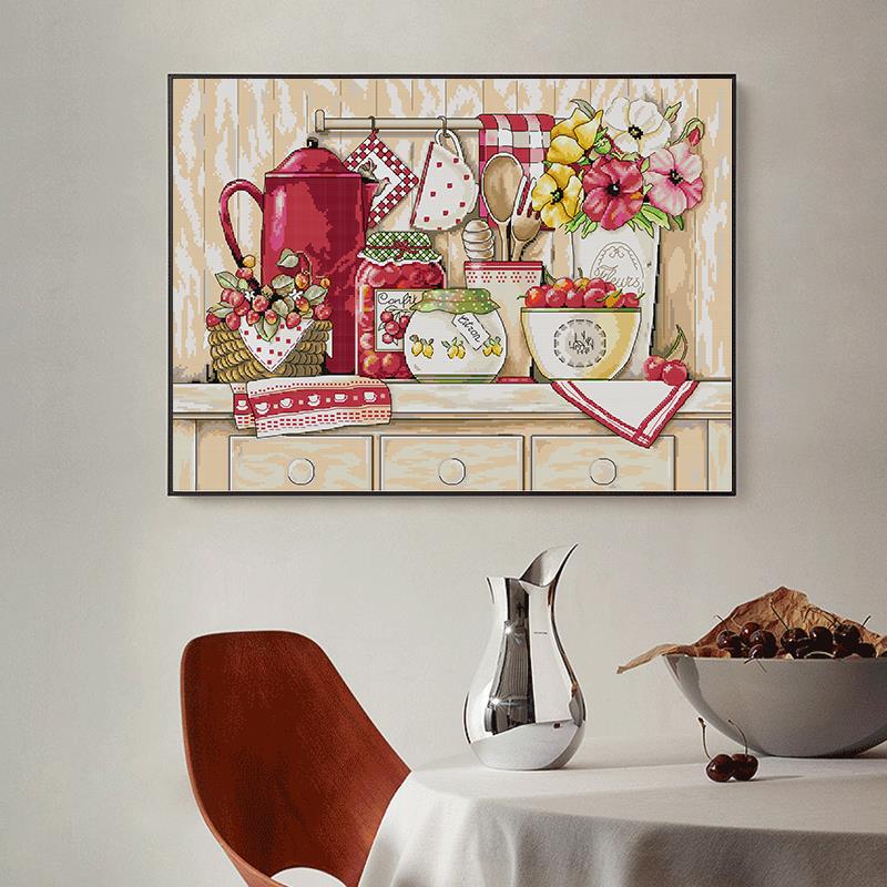 Kit de point de croix pour la  - Embroidery Kitchen avis et prix