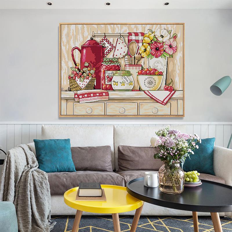 Kit de point de croix pour la  - Embroidery Kitchen avis et prix