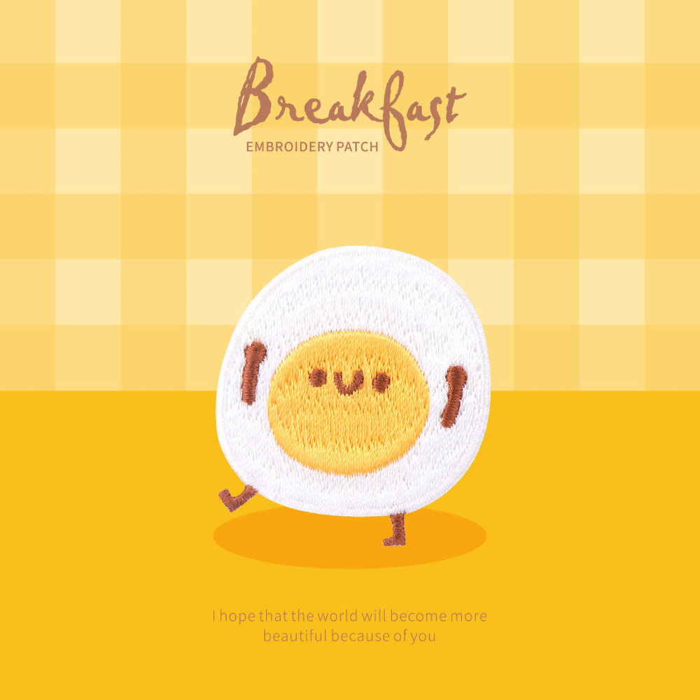 Patch de Petit Déjeuner Mignon - Embroidery Egg avis et prix