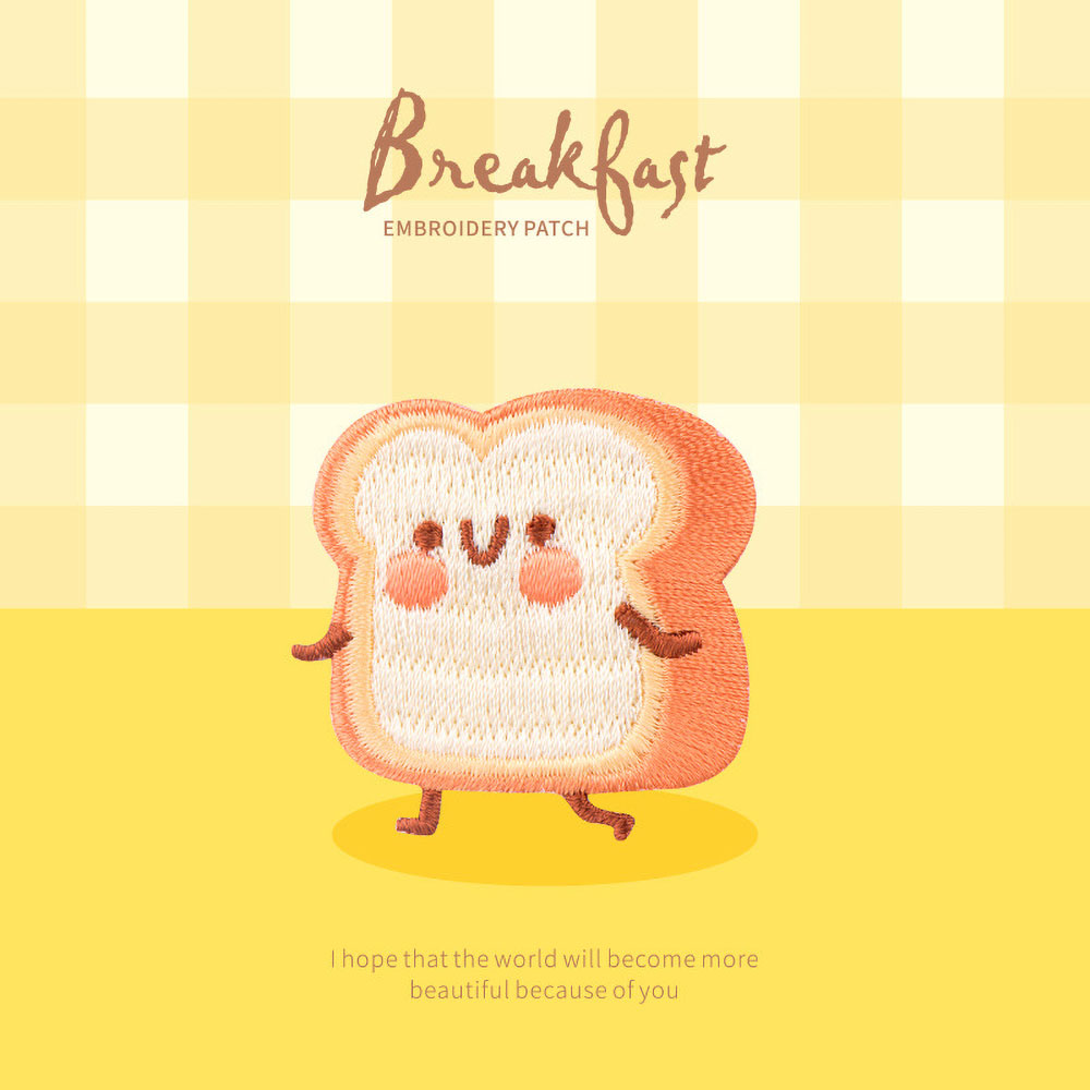 Patch de Petit Déjeuner Mignon - Embroidery Egg avis et prix