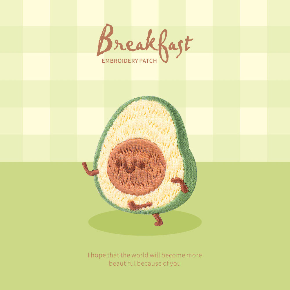 Patch de Petit Déjeuner Mignon - Embroidery Egg avis et prix