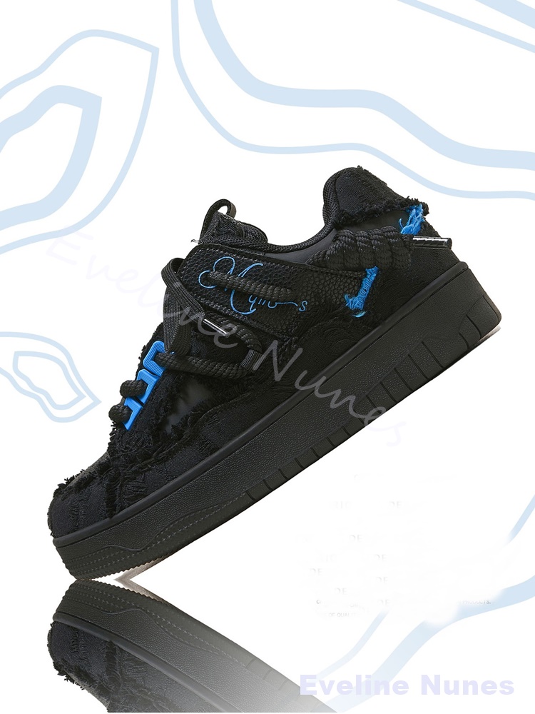 Chaussures de skate à platefor - Embroidery Lace avis et prix