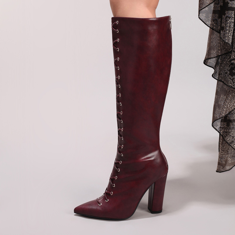 Rétro rouge noir cuir PU brode - Embroidery Lace avis et prix