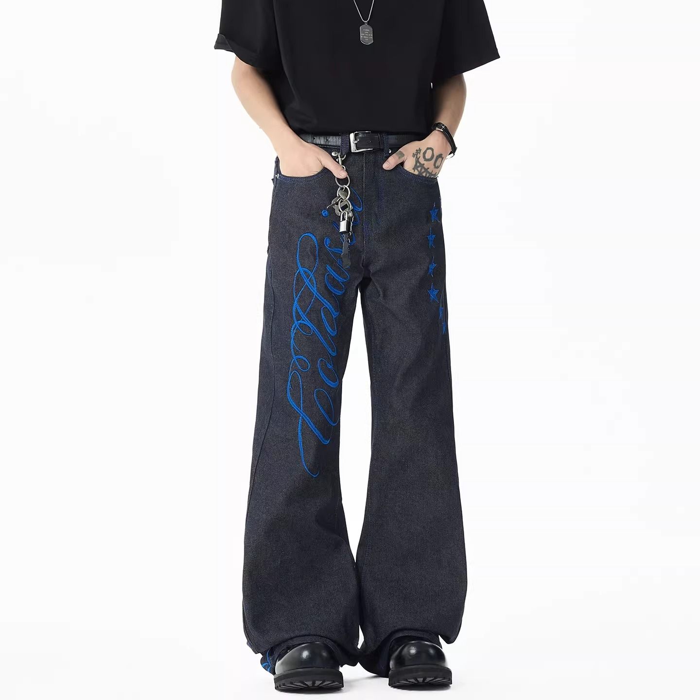 Pantalon de jogging décontract - Embroidery Font Free avis et prix