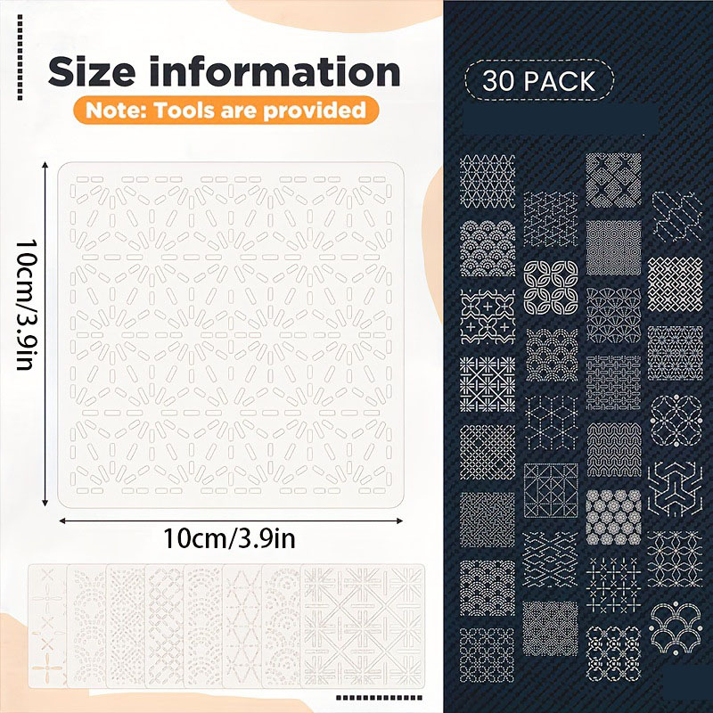 30 pièces modèles de broderie  - Embroidery Motif avis et prix