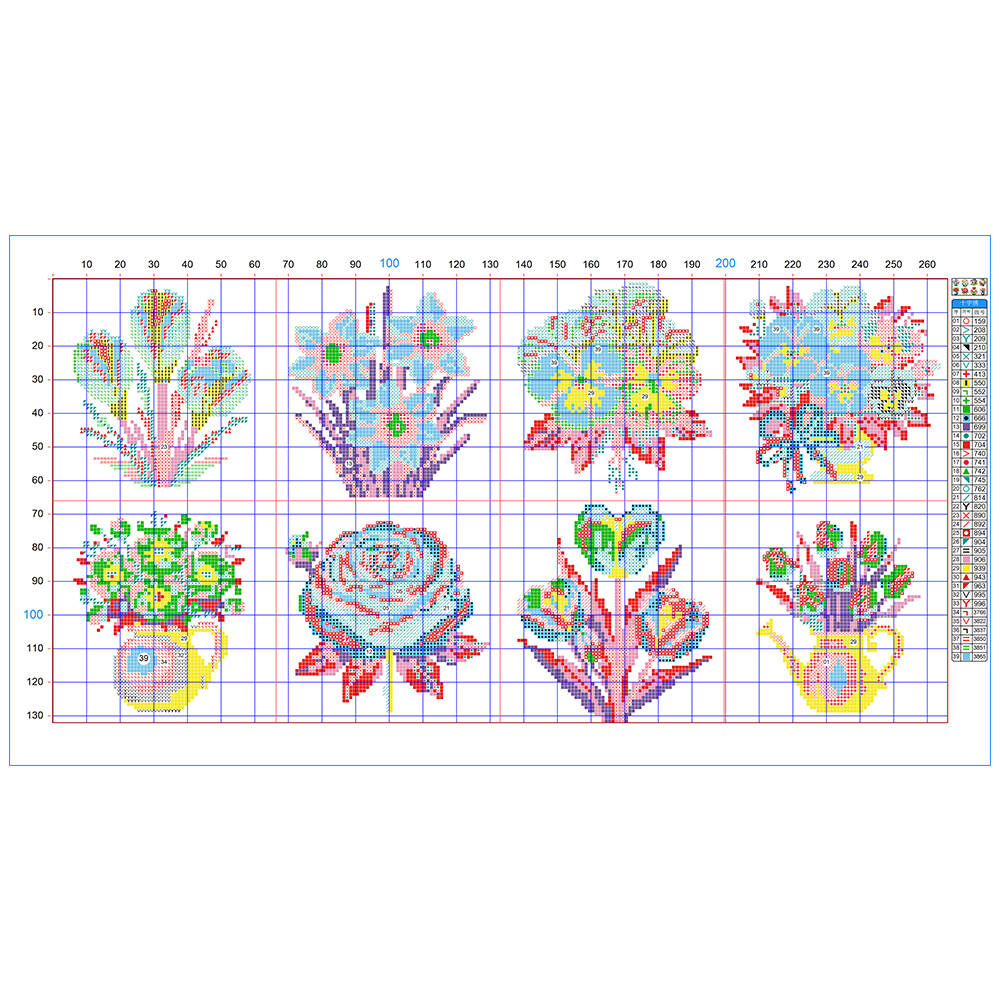 Evershine 8 pièces Mini Motif  - Embroidery X Stitch avis et prix