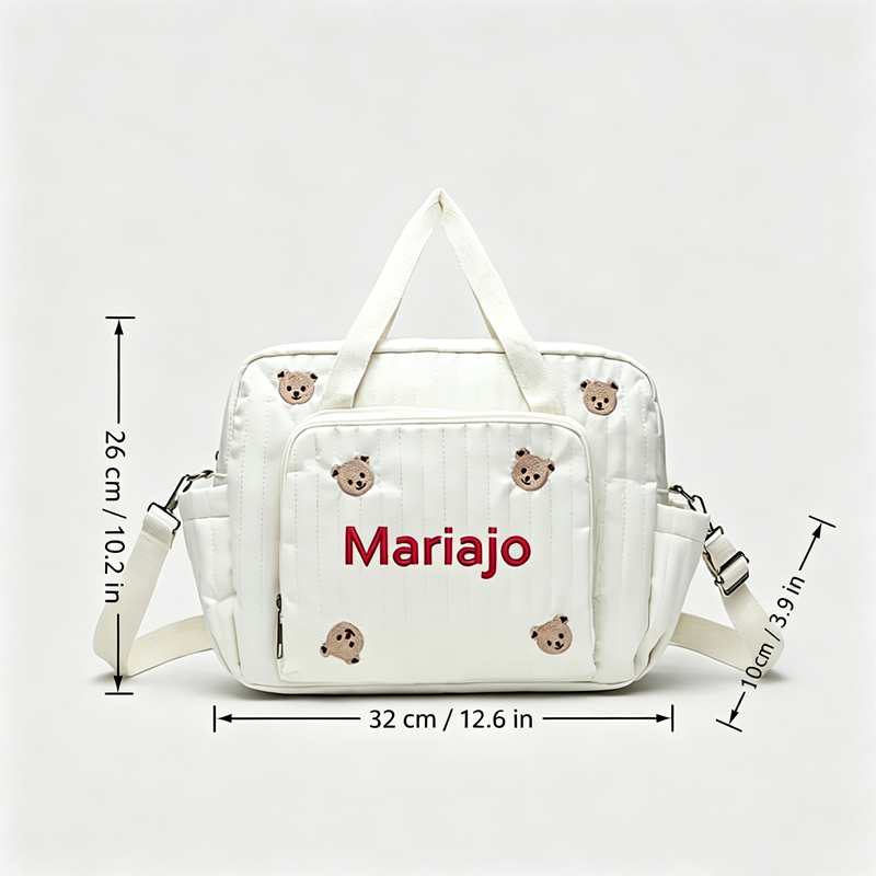 Sac de voyage à motif ours et  - Embroidery Font Free avis et prix