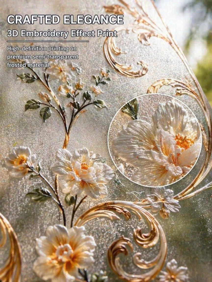 Film de fenêtre givré à motif  - Embroidery Removal avis et prix
