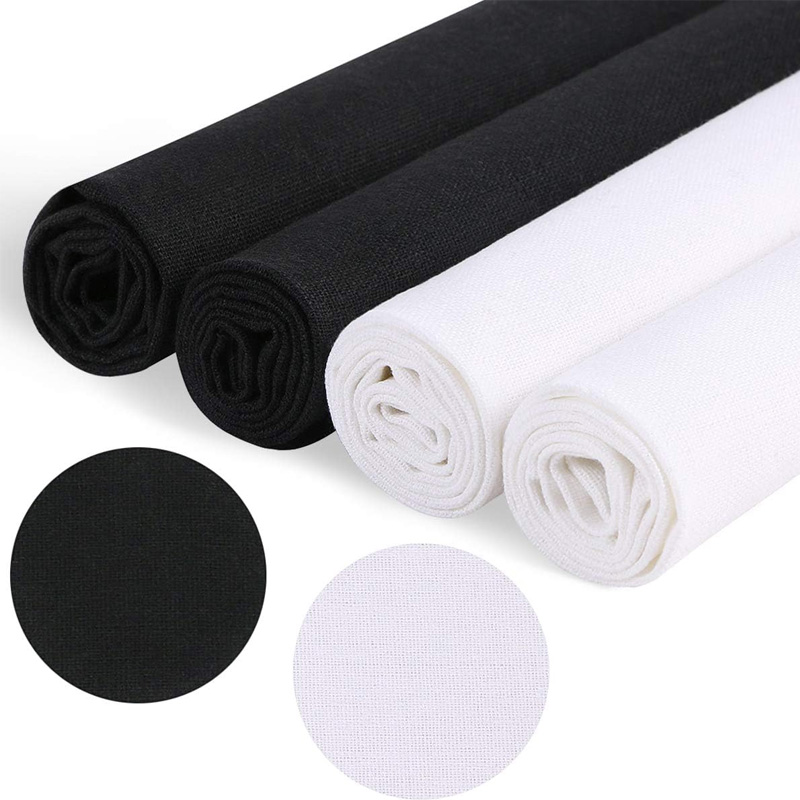 4 pièces de tissu en lin, tiss - Embroidery Motif avis et prix