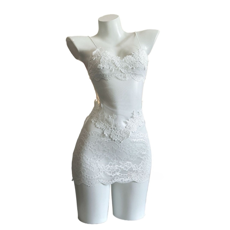 Robe bustier sexy en dentelle  - Embroidery Lace avis et prix