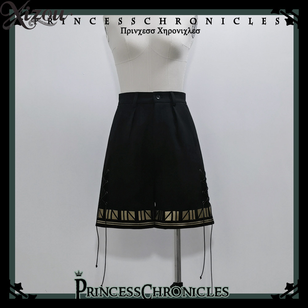 Shorts Ouji Lolita noirs, styl - Embroidery In Egypt avis et prix